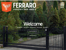 Tablet Screenshot of ferraroconstructiongroup.com